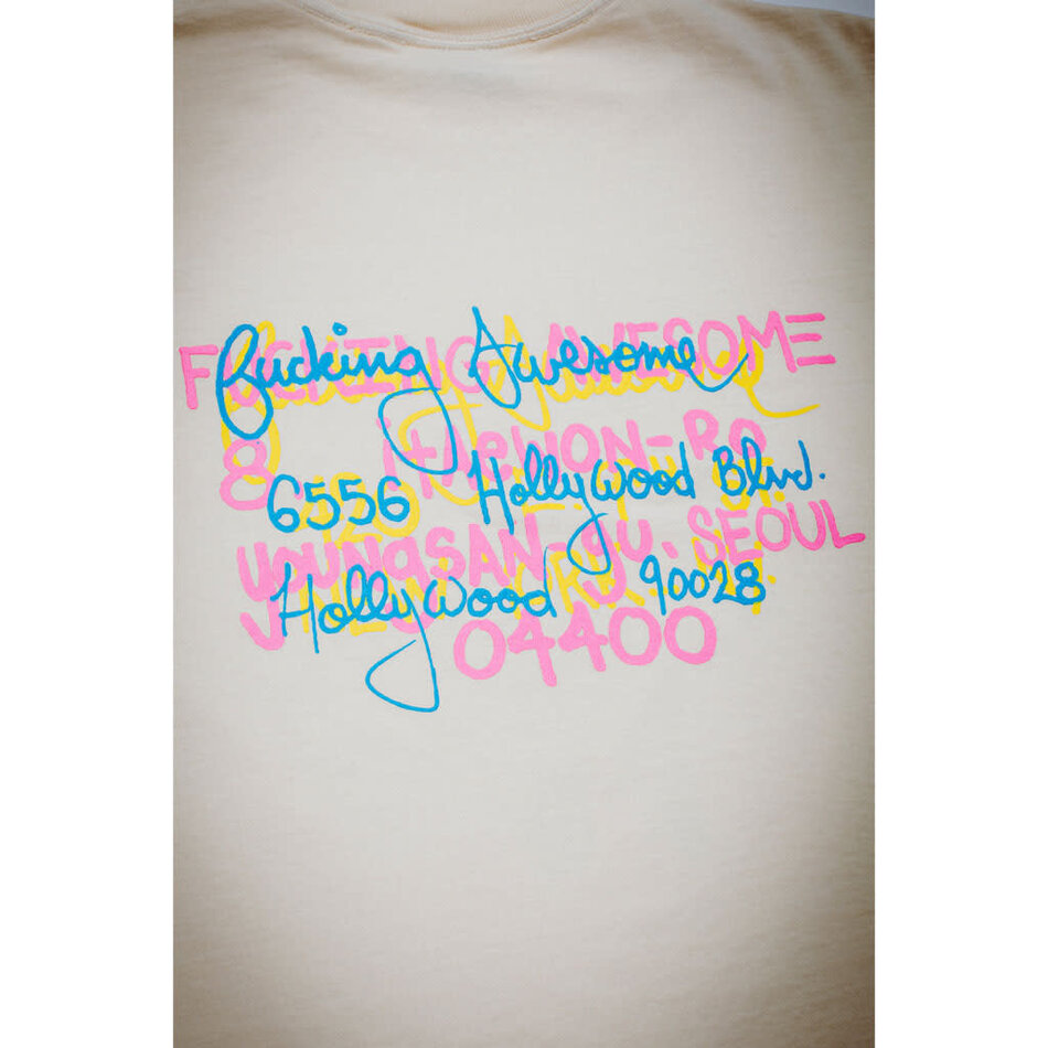 Fucking Awesome Spike Test Print Store T-Shirt Off White