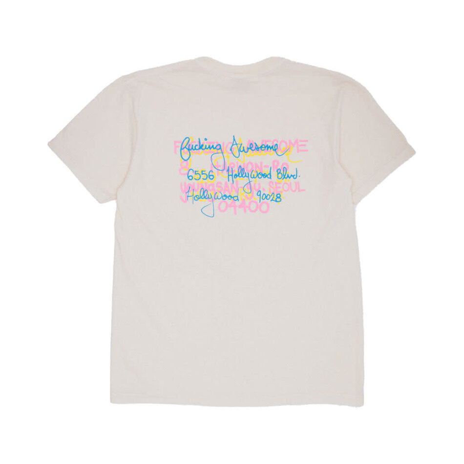 Fucking Awesome Spike Test Print Store T-Shirt Off White