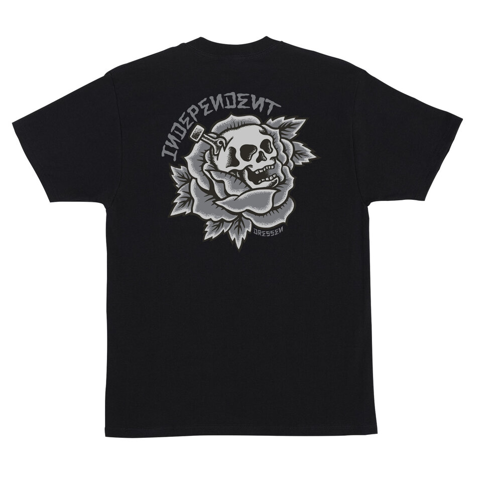 Independent Dressen Skull Rose Heavyweight T-Shirt Black