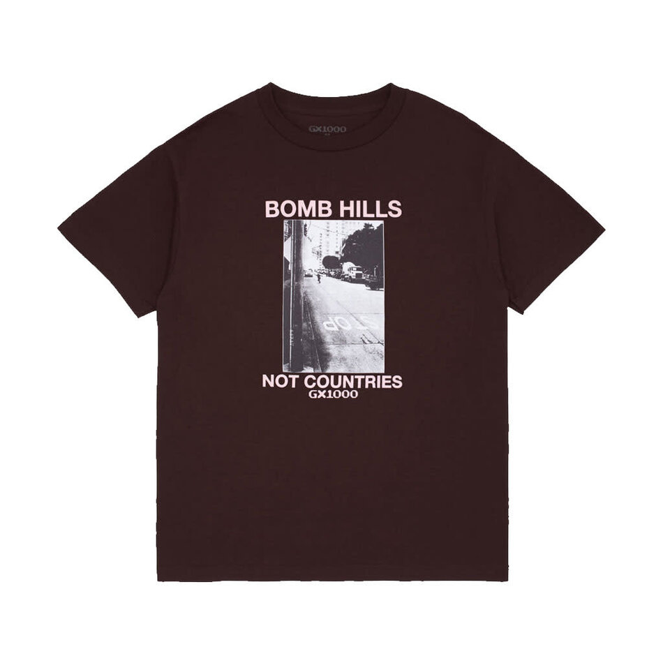 GX1000 Bomb Hills Not Countries T-Shirt Brown/Rose