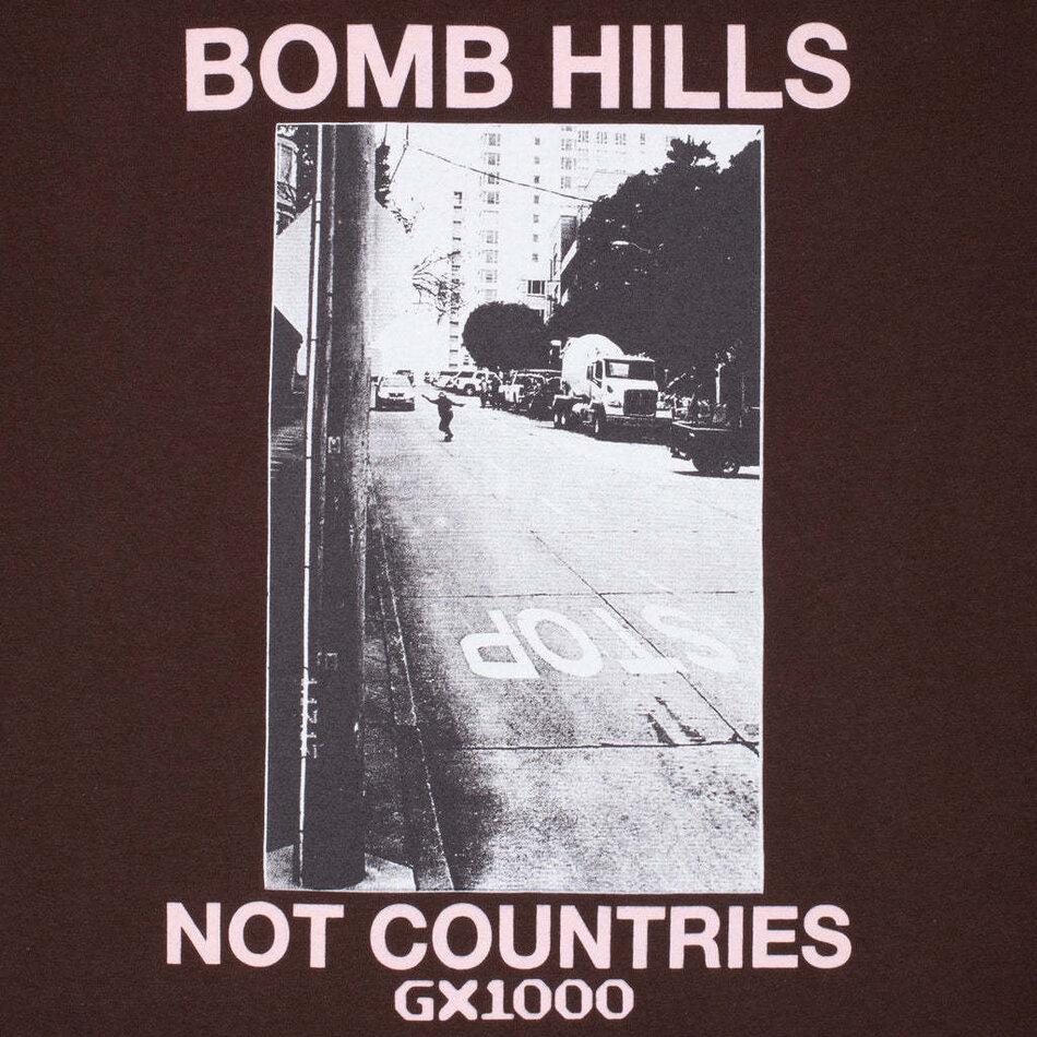 GX1000 Bomb Hills Not Countries T-Shirt Brown/Rose