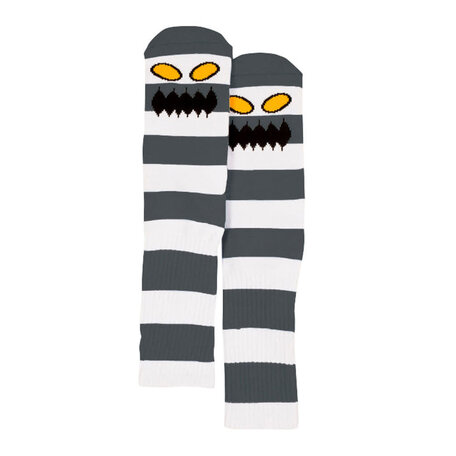 Toy Machine Monster Big Stripe Crew Socks Grey