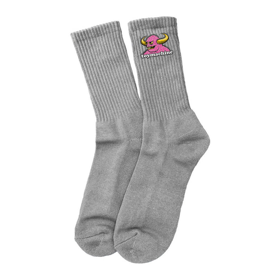 Toy Machine Brain Monster Socks Grey