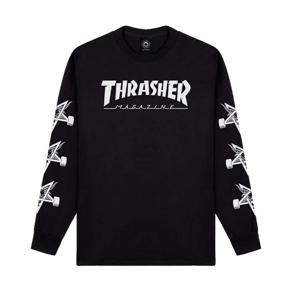 Thrasher Mag Goat L/S T-Shirt Black