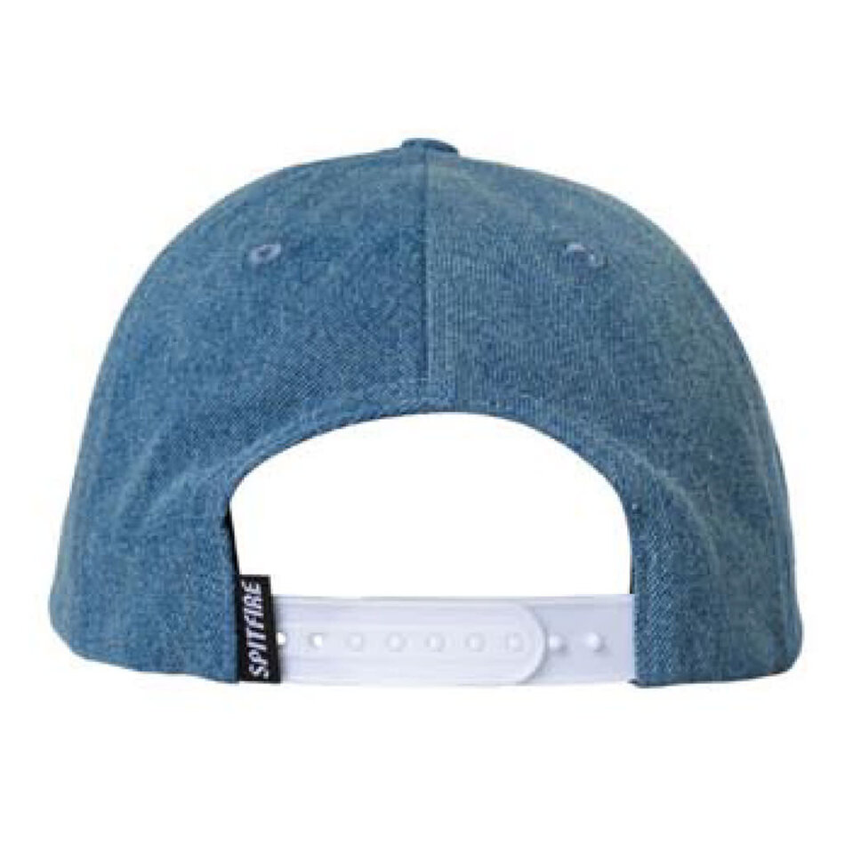 Spitfire Bighead Fill Snapback Mesh Hat Wash Denim
