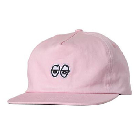 Krooked Eyes Snapback Hat Pink