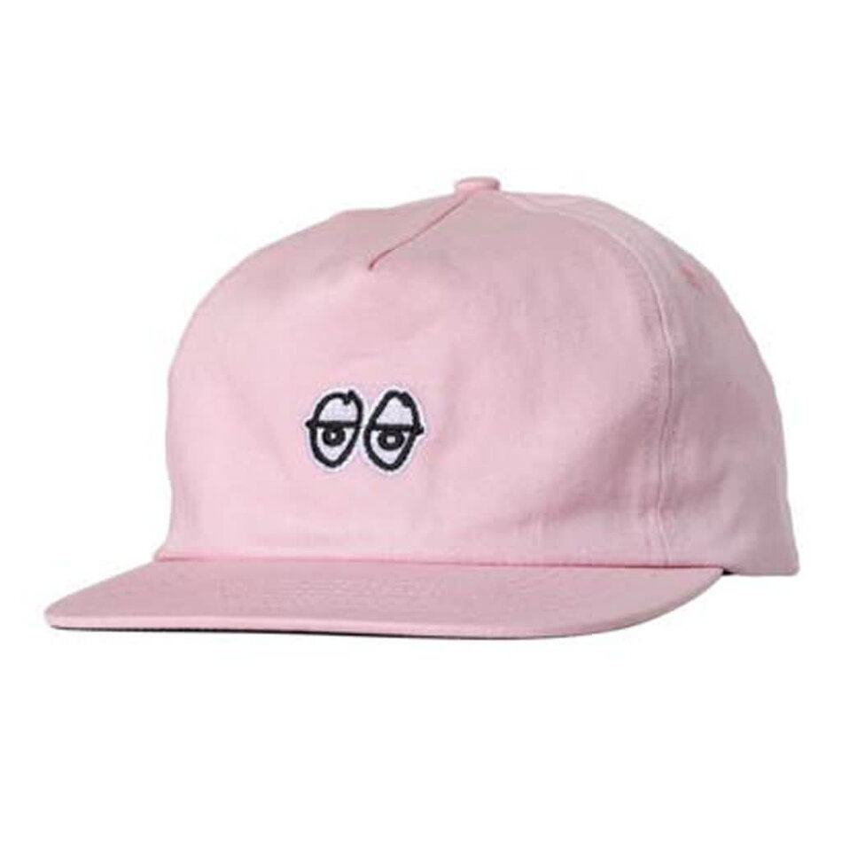 Krooked Eyes Snapback Hat Pink