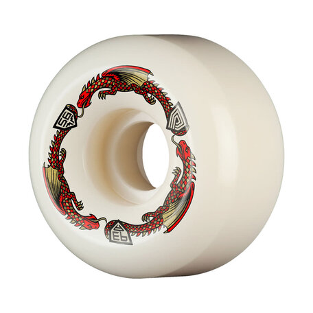 Powell Peralta Dragon Formula Red 93A V6 Wheels White