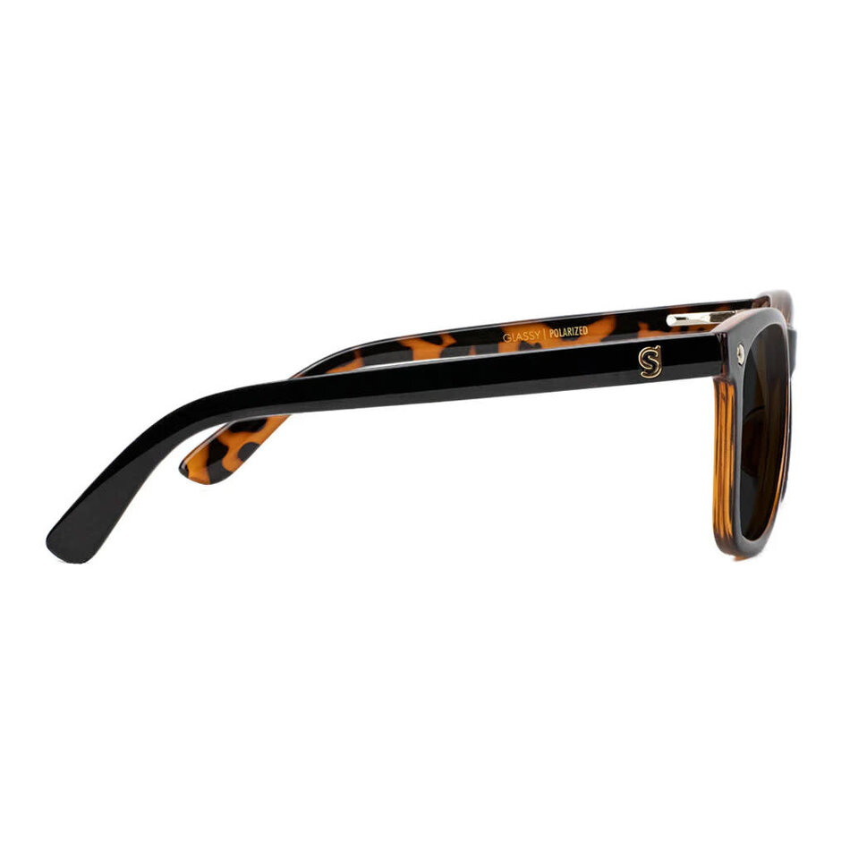 Glassy Mike Mo Premium Polarized Sunglasses Black/Tortoise