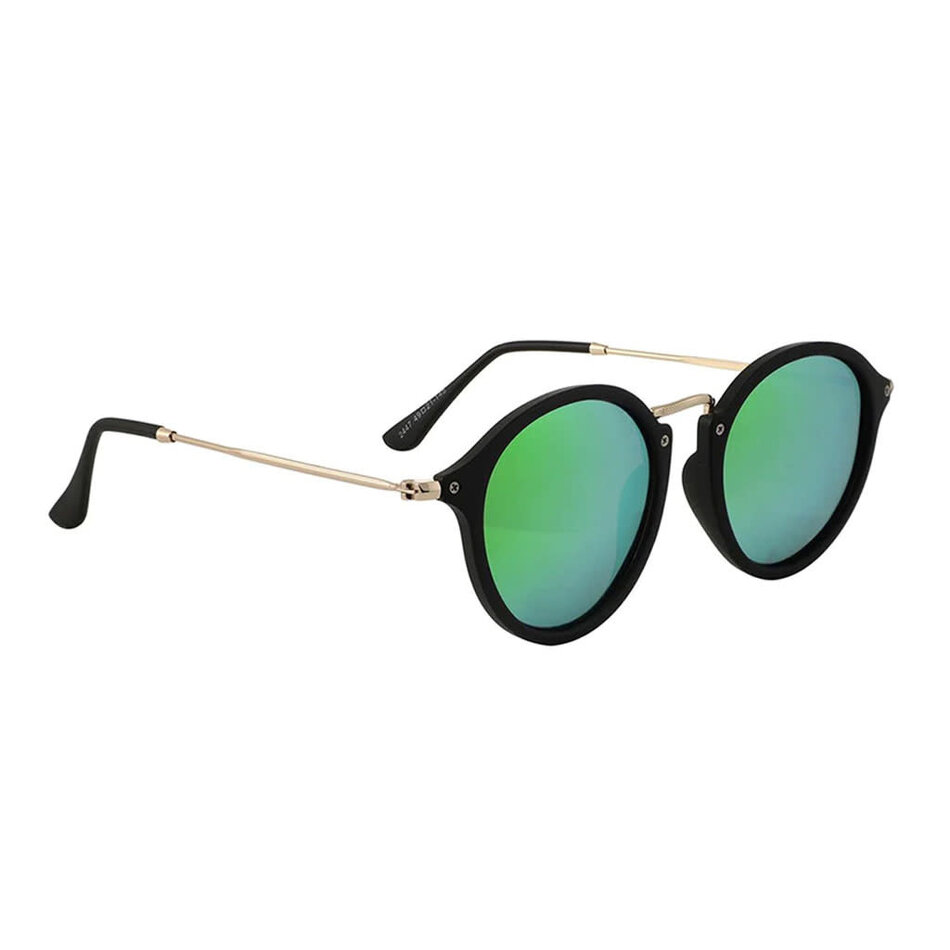 Glassy Klein Polarized Sunglasses Black/Green Mirror