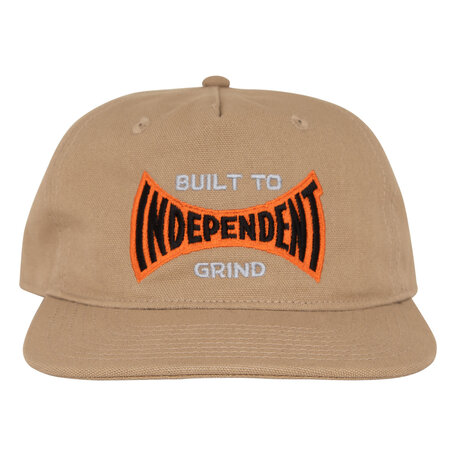 Independent Built To Grind Span Snapback Hat Khaki
