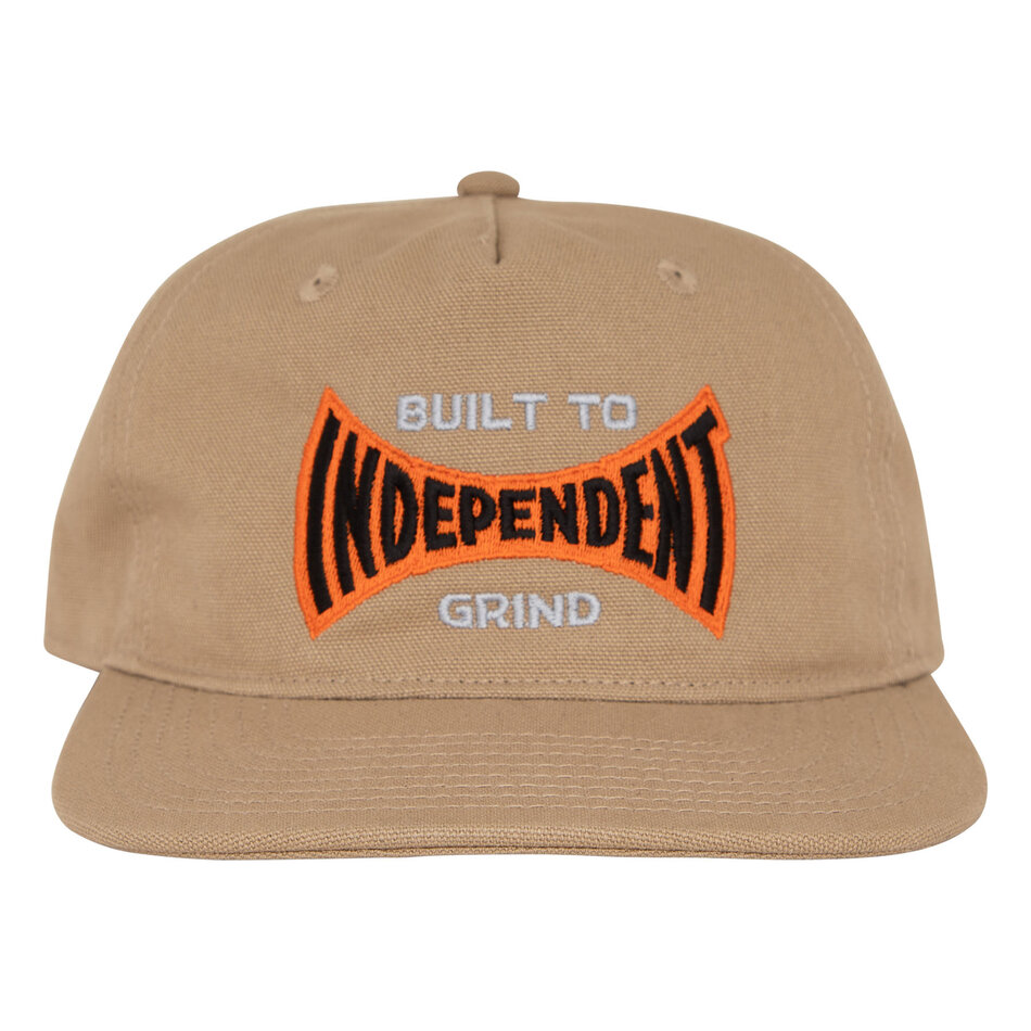 Independent Built To Grind Span Snapback Hat Khaki