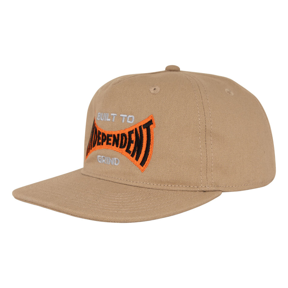 Independent Built To Grind Span Snapback Hat Khaki