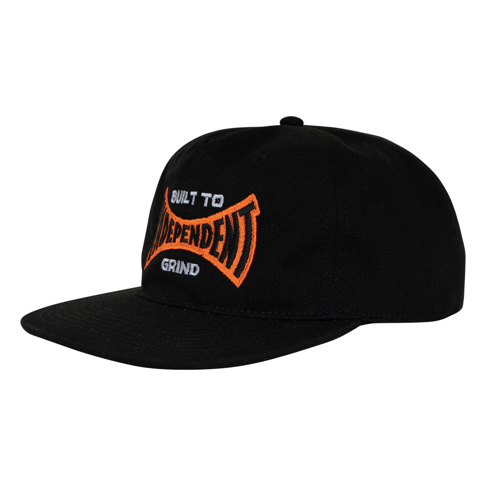 Independent Built To Grind Span Snapback Hat Black