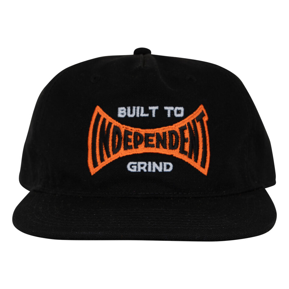 Independent Built To Grind Span Snapback Hat Black