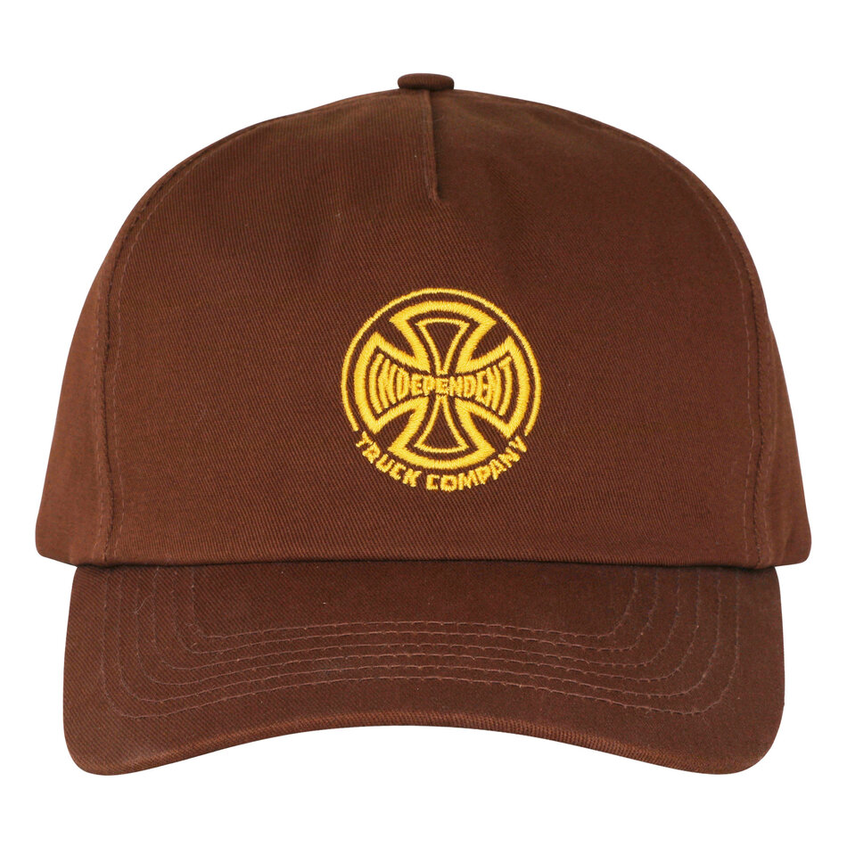 Independent Truck Co Legacy Embroidered Snapback Unstructured Hat Brown