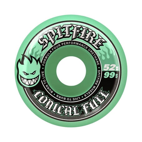 Spitfire Formula Four Conical Full 99A Wheels Teal