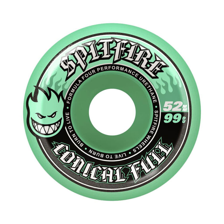 Spitfire Formula Four Conical Full 99A Wheels Teal
