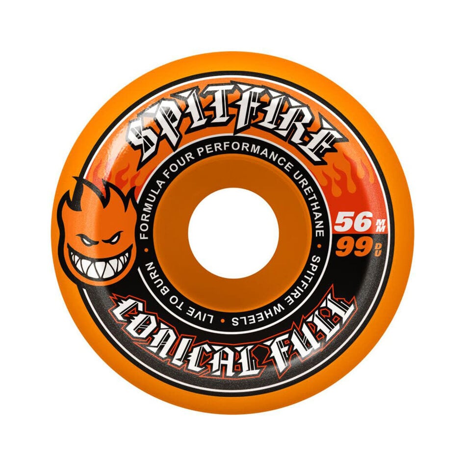 Spitfire Formula Four Conical Full 99A Wheels Orange
