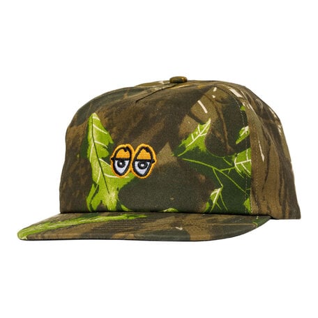 Krooked Eyes Snapback Hat Tree Camo