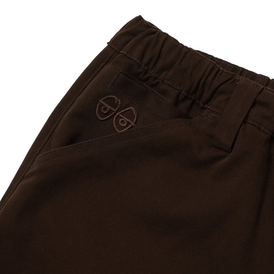 Krooked Eyes Twill Shorts Brown