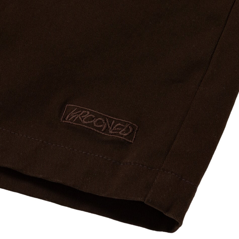 Krooked Eyes Twill Shorts Brown