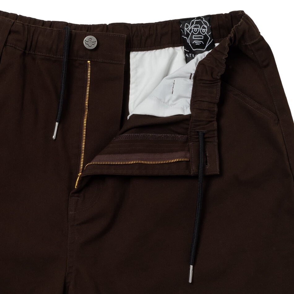 Krooked Eyes Twill Shorts Brown