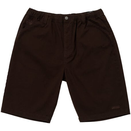 Krooked Eyes Twill Shorts Brown