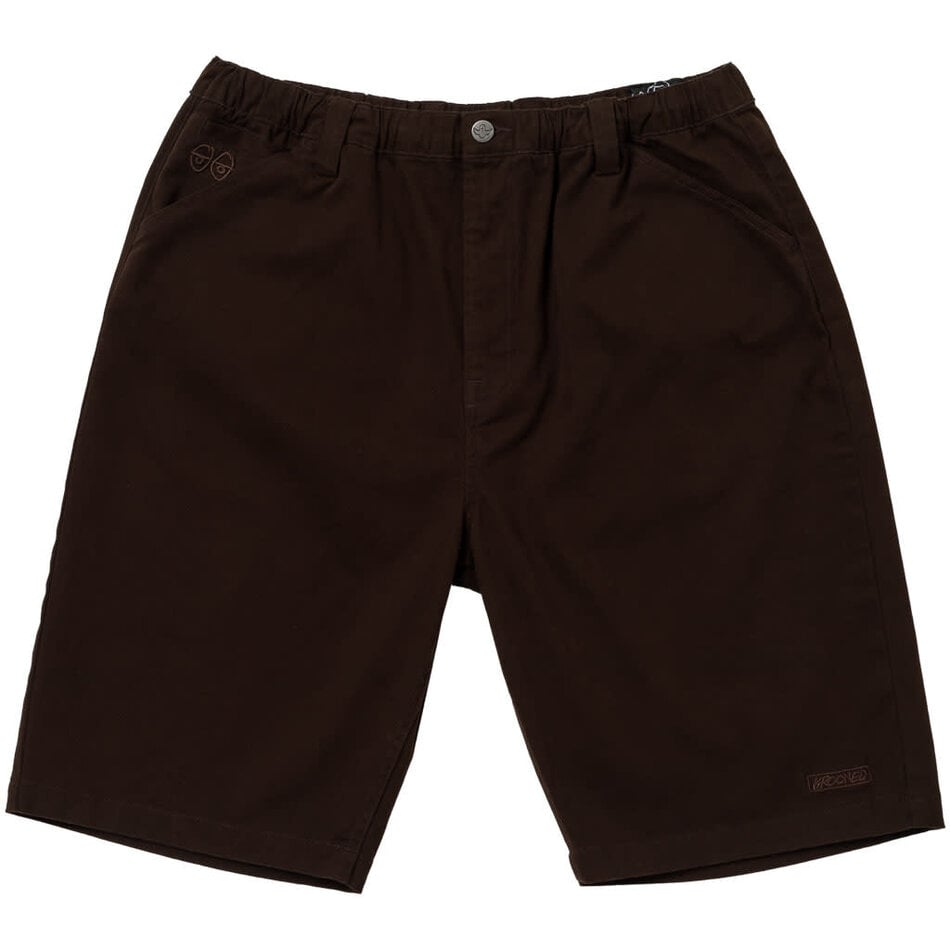 Krooked Eyes Twill Shorts Brown