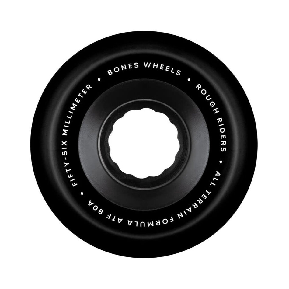 Bones Rough Riders Skulls ATF 80A Wheels Black