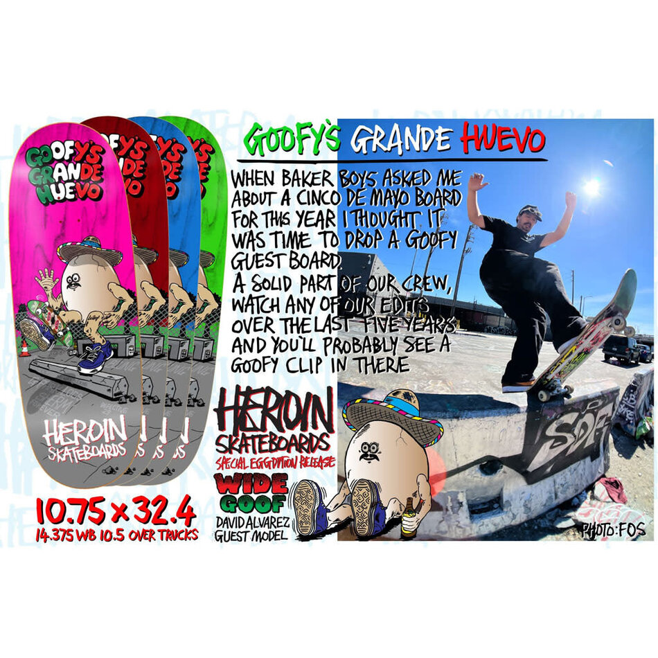 Heroin Goofys Grande Huevo Shape Egg Deck