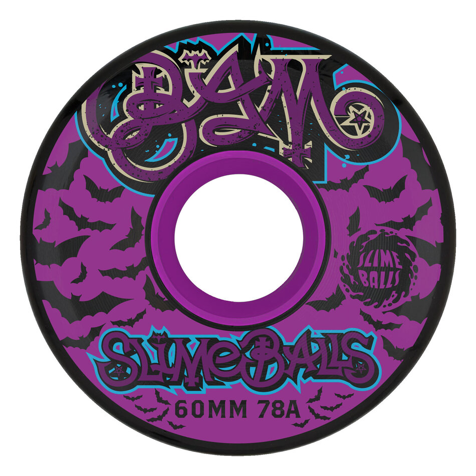 Santa Cruz Bam Margera Slime Balls OG Wheels 78A Black