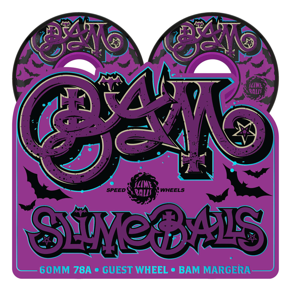 Santa Cruz Bam Margera Slime Balls OG Wheels 78A Black