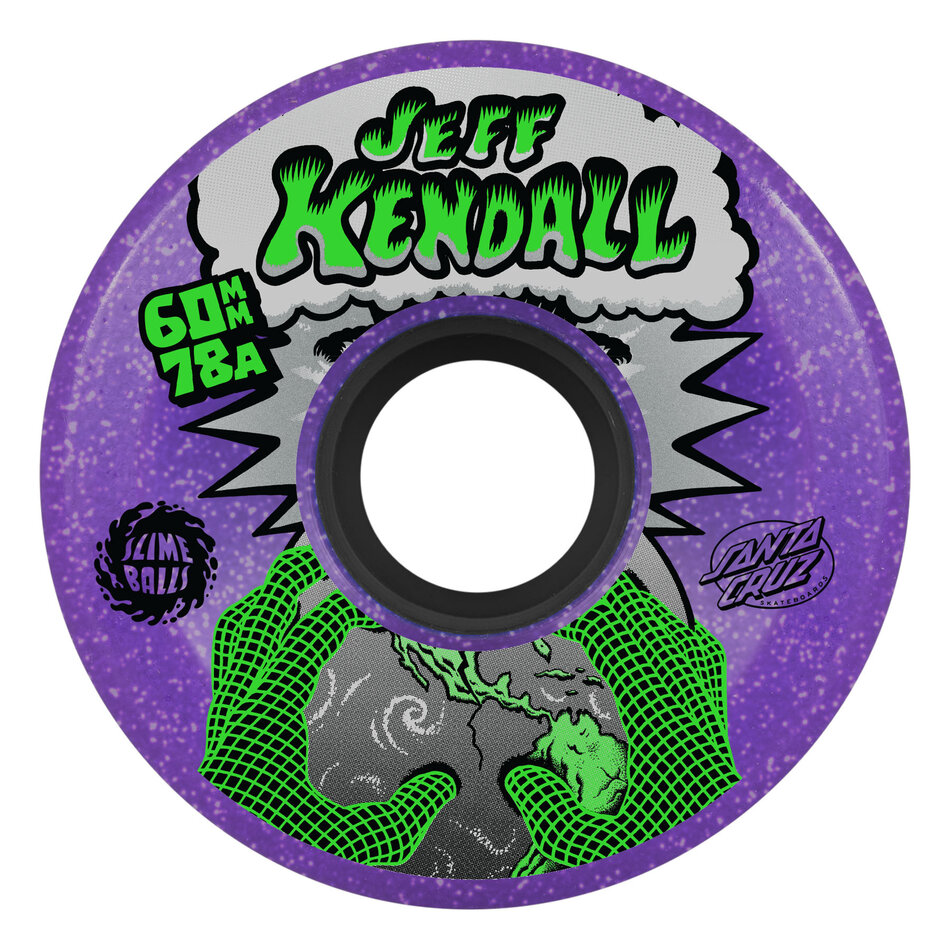 Santa Cruz Jeff Kendall Reissue Slime Balls OG Wheels 78A Purple