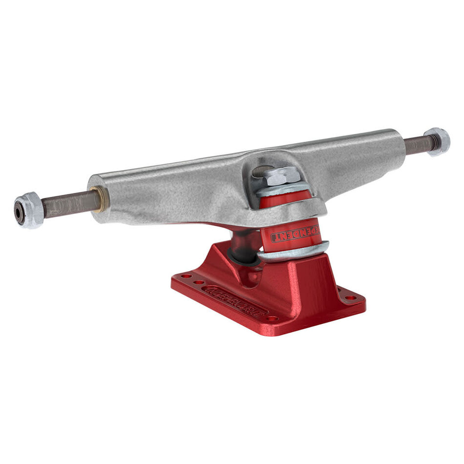 Independent Bar Logo Stage 4 Hollow Trucks Silver/Ano Red