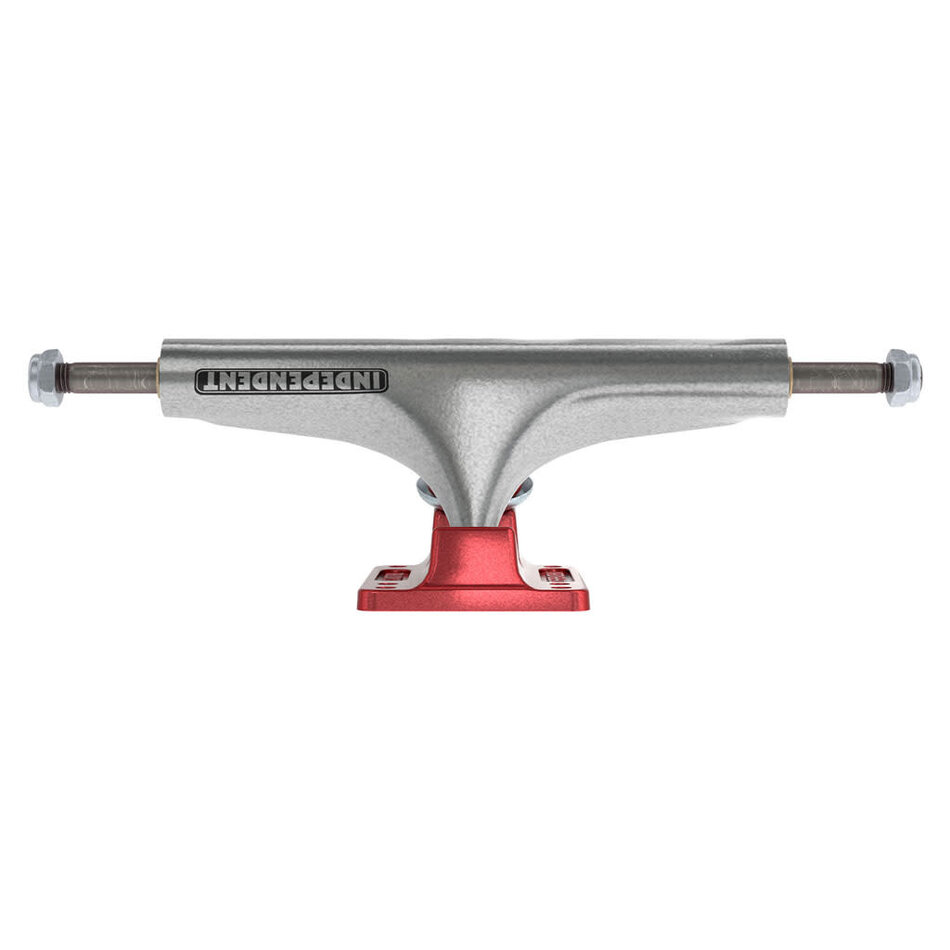 Independent Bar Logo Stage 4 Hollow Trucks Silver/Ano Red