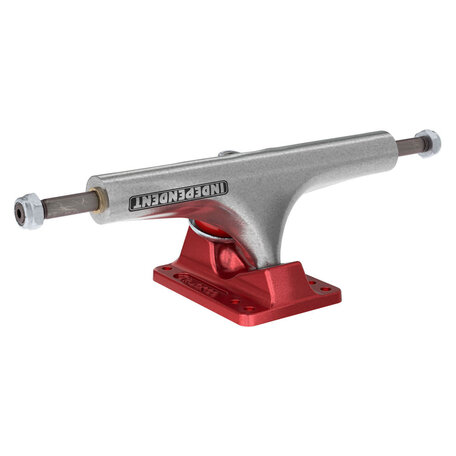 Independent Bar Logo Stage 4 Hollow Trucks Silver/Ano Red