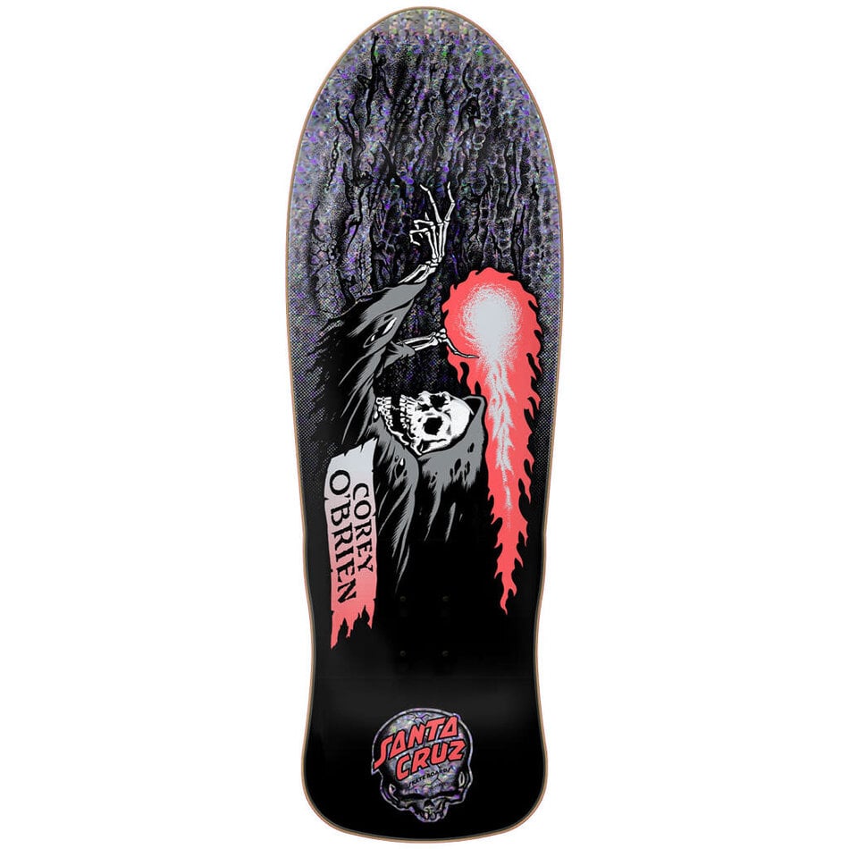 Santa Cruz Corey O'Brien Reaper Deck Silver Neon