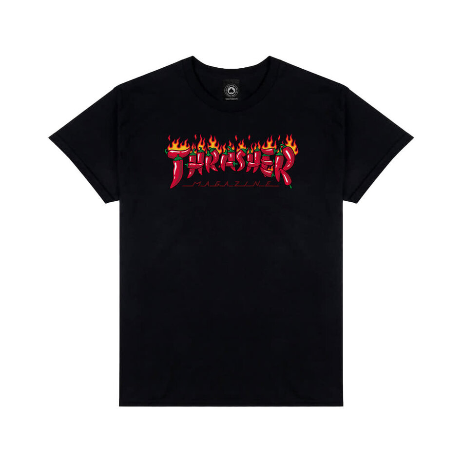 Thrasher Fuego T-Shirt Black