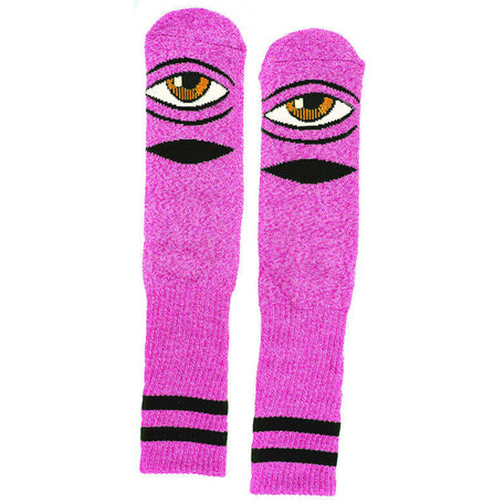 Toy Machine Sect Eye Socks Heather Neon Pink