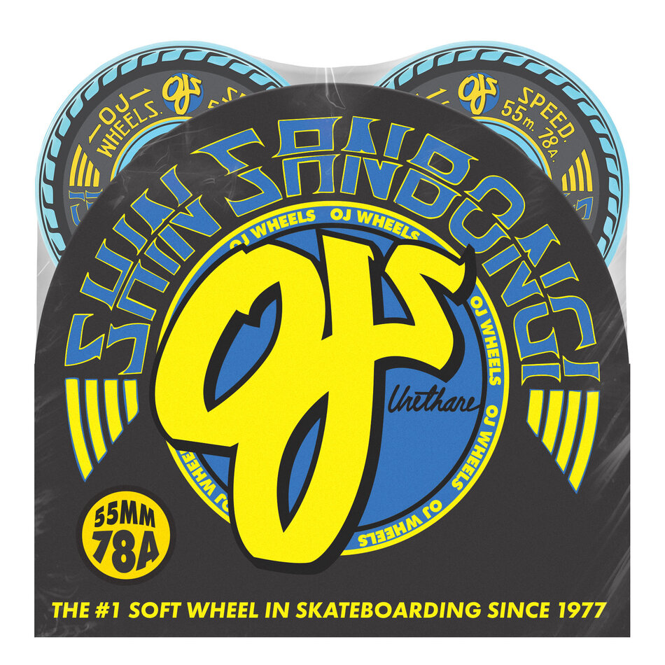 OJ Shin Sanbongi  Super Juice Mini 78A Wheels Blue