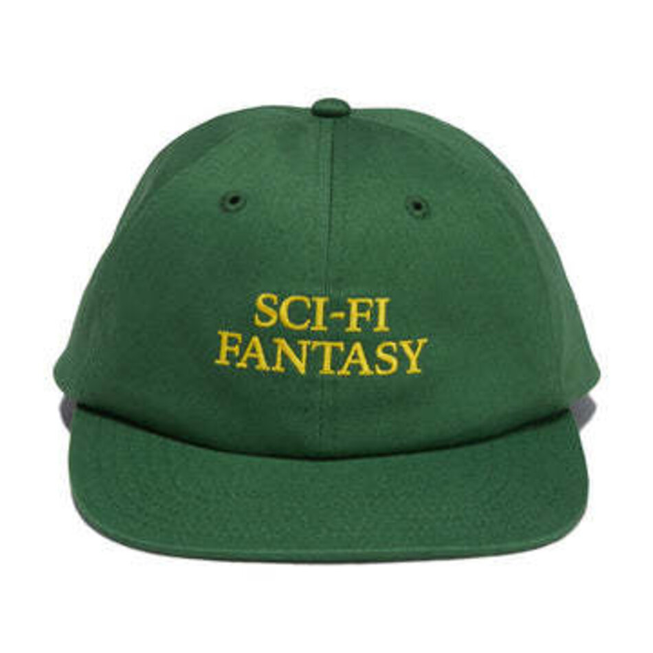 Sci-Fi Fantasy Herringbone Logo Snapback Hat Green
