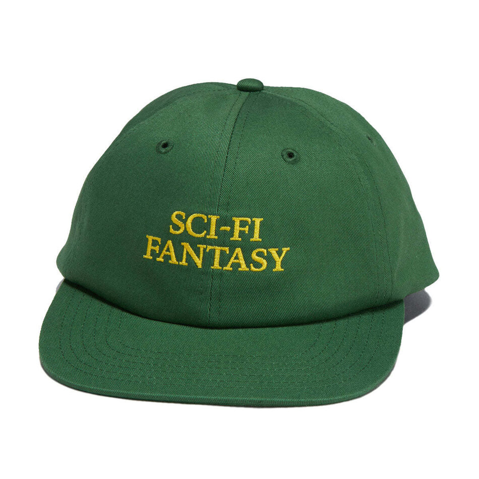 Sci-Fi Fantasy Herringbone Logo Snapback Hat Green