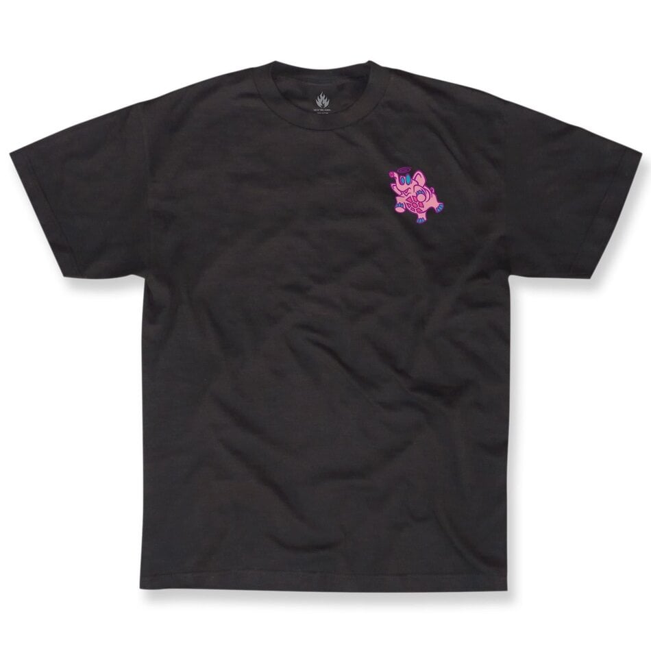 Black Label Pink Elephants T-Shirt Black