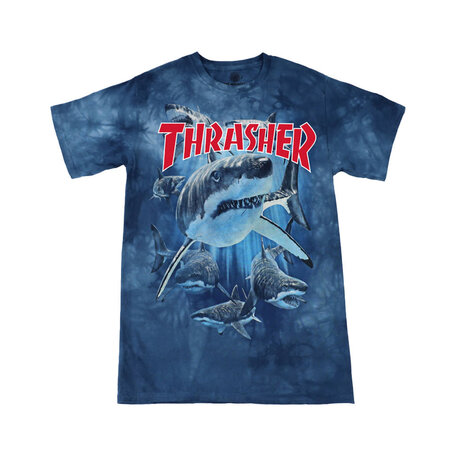 Thrasher x Mountain Shark T-Shirt Blue