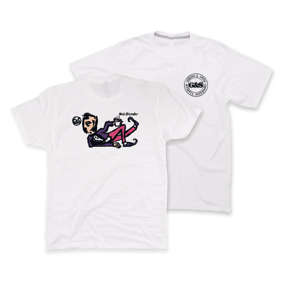 G&S Neil Blender Coffee Break T-Shirt White