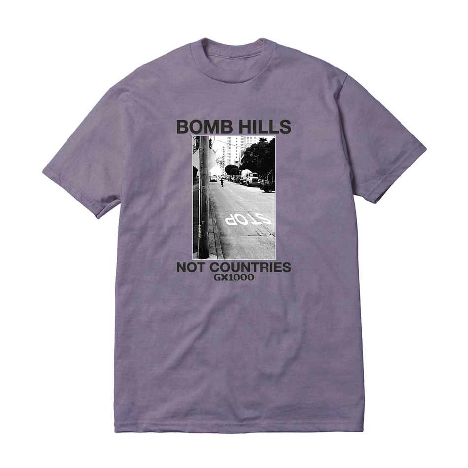 GX1000 Bomb Hills Not Countries T-Shirt Lilac Chalk
