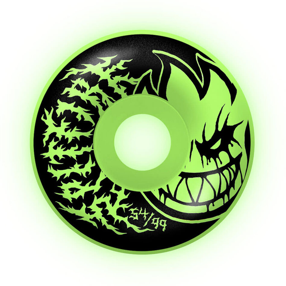 Spitfire Bighead Deathmask II Radial Full Formula Four 99A Wheels GITD