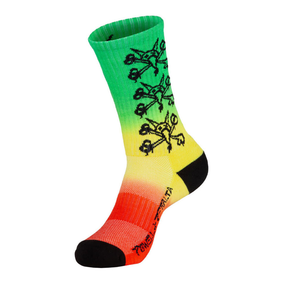 Powell Peralta Vato Rats Crew Socks Rasta Fade