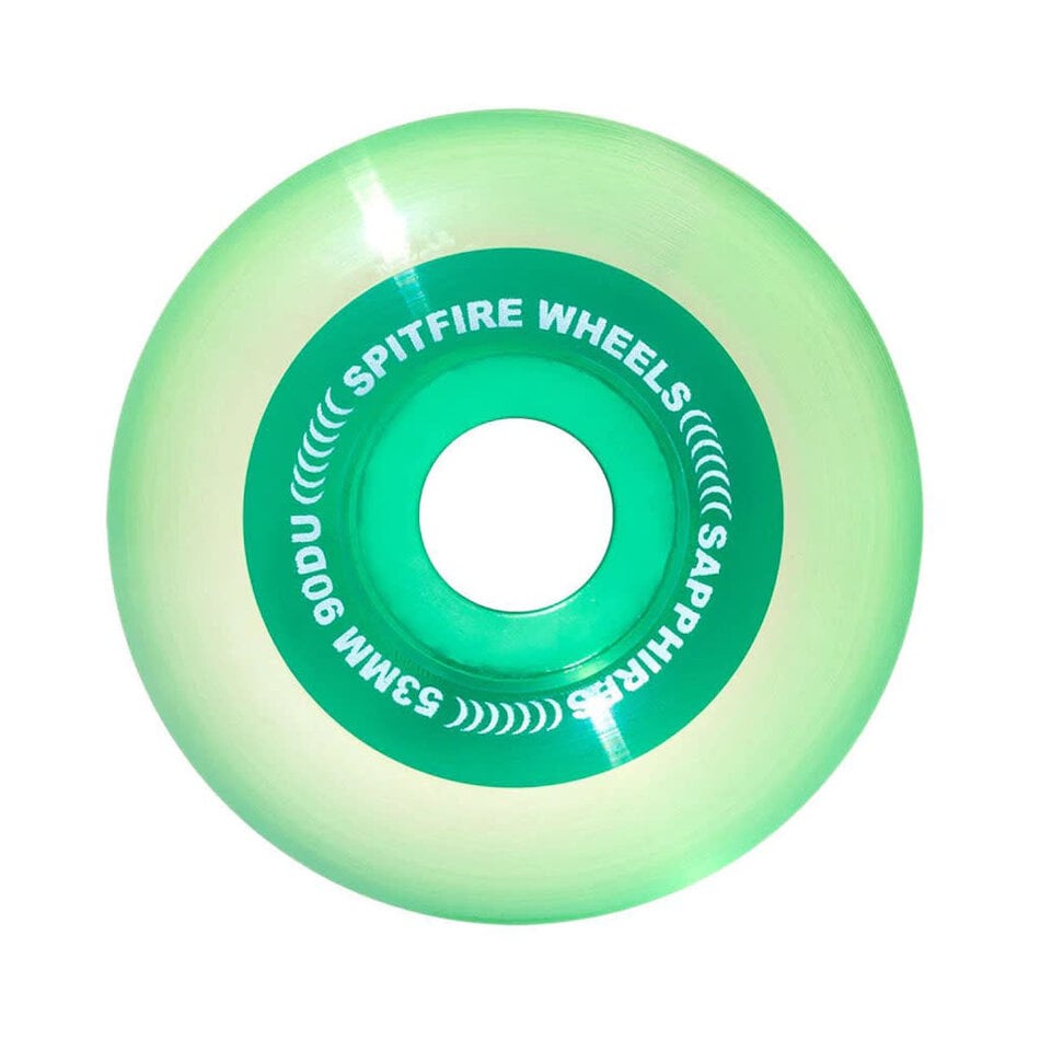 Spitfire Sapphires Clear Radial 90A Wheels Green